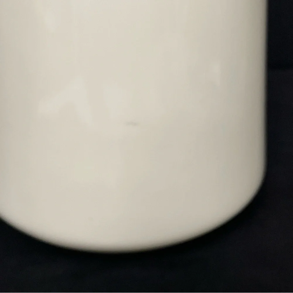 Mark‎ & Graham Ceramic Vase White & Gold Sleek Contemporary